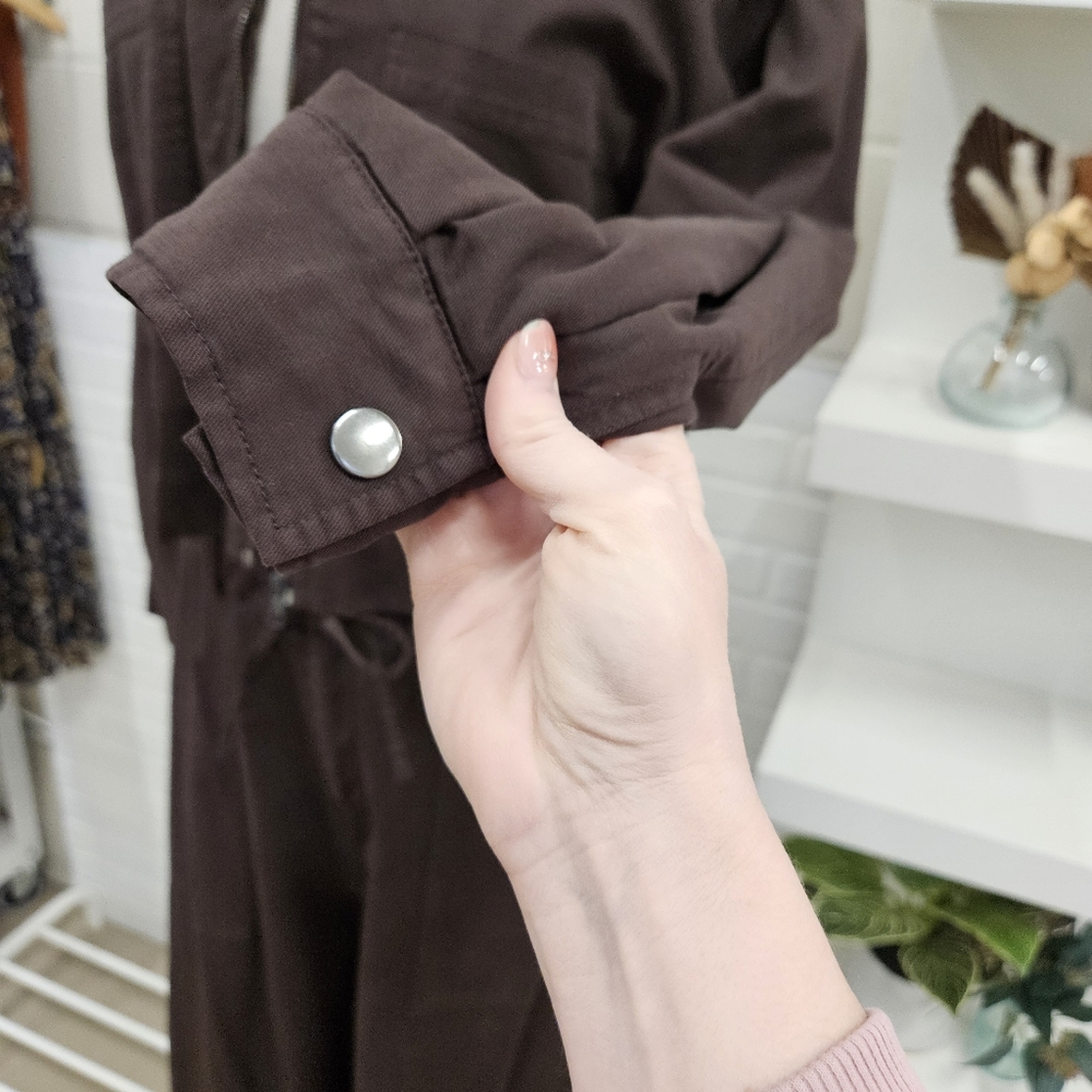Soft Twill Stand Collar Jacket - Picture 5 of 14
